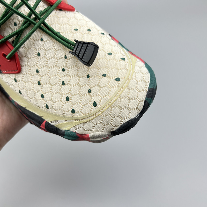 Close-up of upper perforations